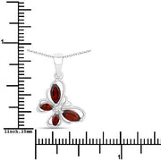 Bids.com 0.80 Carat Genuine Garnet .925 Sterling Silver Pendant Pendants