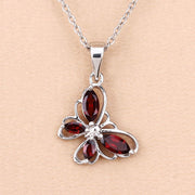 Bids.com 0.80 Carat Genuine Garnet .925 Sterling Silver Pendant Pendants