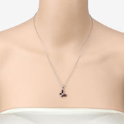 Bids.com 0.80 Carat Genuine Garnet .925 Sterling Silver Pendant Pendants