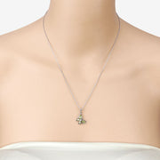Bids.com 0.64 Carat Genuine Peridot .925 Sterling Silver Pendant Pendants