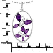 Bids.com 2.12 Carat Genuine Amethyst .925 Sterling Silver Pendant Pendants