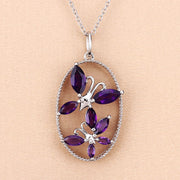 Bids.com 2.12 Carat Genuine Amethyst .925 Sterling Silver Pendant Pendants