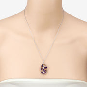 Bids.com 2.12 Carat Genuine Amethyst .925 Sterling Silver Pendant Pendants