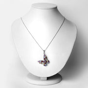 Bids.com 3.80 Carat Genuine Multi Stones .925 Sterling Silver Pendant Pendants