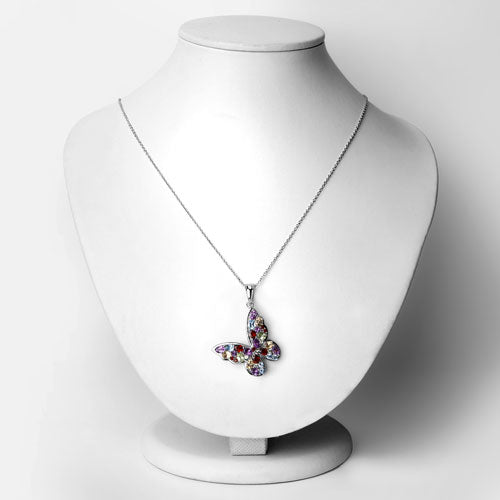 Bids.com 3.80 Carat Genuine Multi Stones .925 Sterling Silver Pendant Pendants
