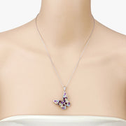Bids.com 3.80 Carat Genuine Multi Stones .925 Sterling Silver Pendant Pendants