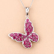 Bids.com 4.72 Carat Genuine Ruby .925 Sterling Silver Pendant Pendants