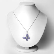 Bids.com 3.78 Carat Genuine Tanzanite .925 Sterling Silver Pendant Pendants