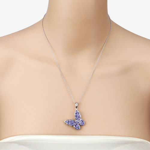 Bids.com 3.78 Carat Genuine Tanzanite .925 Sterling Silver Pendant Pendants