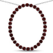 Bids.com 3.52 Carat Genuine Garnet .925 Sterling Silver Pendant Pendants