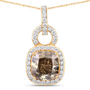 Bids.com IGI Certified 2.50 Carat Genuine Brown Diamond Center and 0.31cttw White Diamond 18K Yellow Gold Pendant (2.81cttw) Pendants
