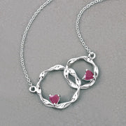 Bids.com 0.70 Carat Genuine Ruby .925 Sterling Silver Pendant Pendants
