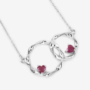 Bids.com 0.70 Carat Genuine Ruby .925 Sterling Silver Pendant Pendants