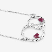 Bids.com 0.70 Carat Genuine Ruby .925 Sterling Silver Pendant Pendants