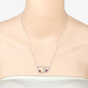 Bids.com 0.70 Carat Genuine Ruby .925 Sterling Silver Pendant Pendants