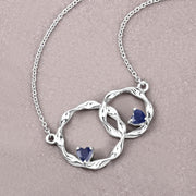 Bids.com 0.70 Carat Genuine Blue Sapphire .925 Sterling Silver Pendant Pendants