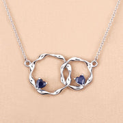 Bids.com 0.70 Carat Genuine Blue Sapphire .925 Sterling Silver Pendant Pendants