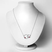 Bids.com 0.70 Carat Genuine Ruby .925 Sterling Silver Pendant Pendants