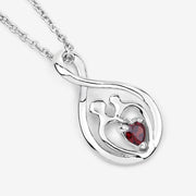 Bids.com 0.14 Carat Genuine Garnet .925 Sterling Silver Pendant Pendants