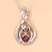 Bids.com 0.14 Carat Genuine Garnet .925 Sterling Silver Pendant Pendants