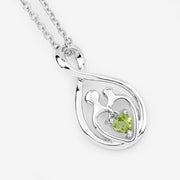 Bids.com 0.15 Carat Genuine Peridot .925 Sterling Silver Pendant Pendants