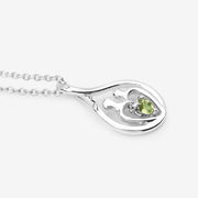 Bids.com 0.15 Carat Genuine Peridot .925 Sterling Silver Pendant Pendants