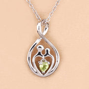 Bids.com 0.15 Carat Genuine Peridot .925 Sterling Silver Pendant Pendants