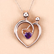 Bids.com 0.25 Carat Genuine Amethyst .925 Sterling Silver Pendant Pendants