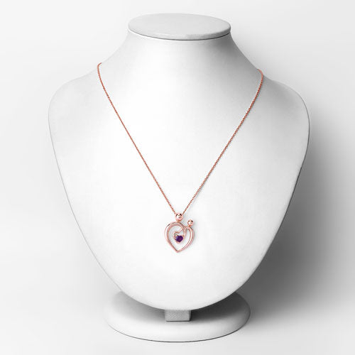 Bids.com 0.25 Carat Genuine Amethyst .925 Sterling Silver Pendant Pendants