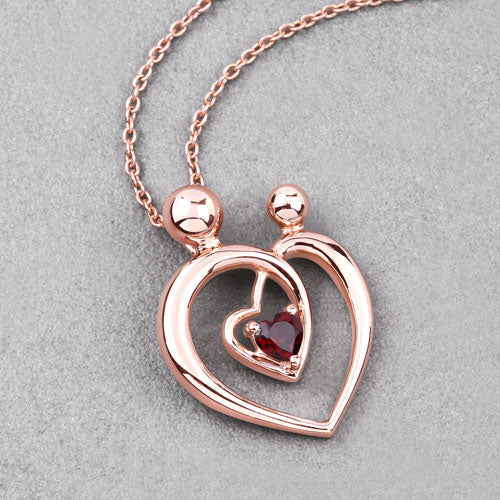 Bids.com 0.32 Carat Genuine Garnet .925 Sterling Silver Pendant Pendants