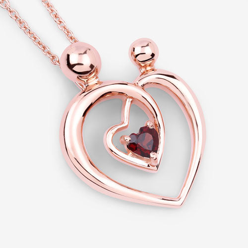 Bids.com 0.32 Carat Genuine Garnet .925 Sterling Silver Pendant Pendants