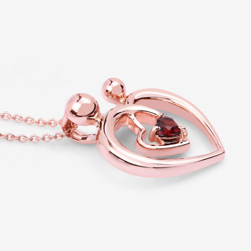 Bids.com 0.32 Carat Genuine Garnet .925 Sterling Silver Pendant Pendants