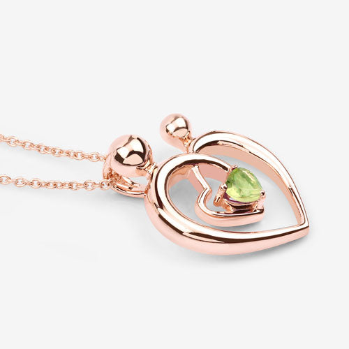 Bids.com 0.25 Carat Genuine Peridot .925 Sterling Silver Pendant Pendants