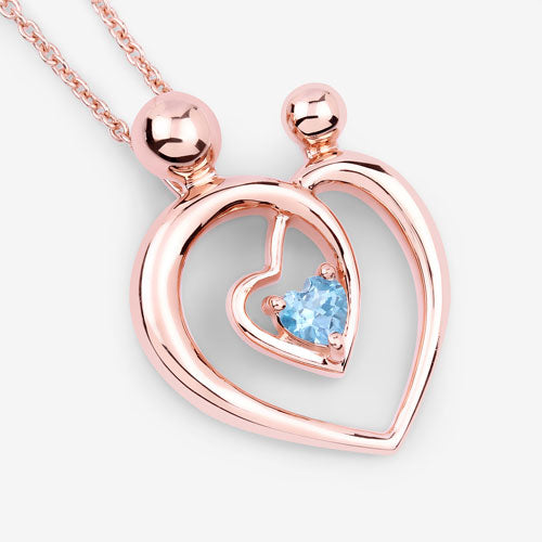 Bids.com 0.28 Carat Genuine Swiss Blue Topaz .925 Sterling Silver Pendant Pendants