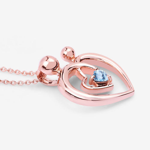 Bids.com 0.28 Carat Genuine Swiss Blue Topaz .925 Sterling Silver Pendant Pendants