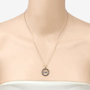 Bids.com 0.64 Carat Genuine Blue Sapphire .925 Sterling Silver Pendant Pendants