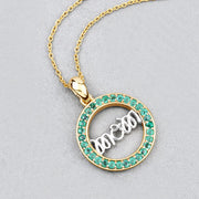 Bids.com 0.54 Carat Genuine Emerald .925 Sterling Silver Pendant Pendants