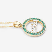 Bids.com 0.54 Carat Genuine Emerald .925 Sterling Silver Pendant Pendants