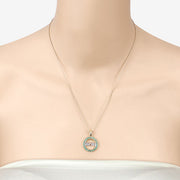 Bids.com 0.54 Carat Genuine Emerald .925 Sterling Silver Pendant Pendants