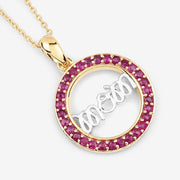 Bids.com 0.64 Carat Genuine Ruby .925 Sterling Silver Pendant Pendants
