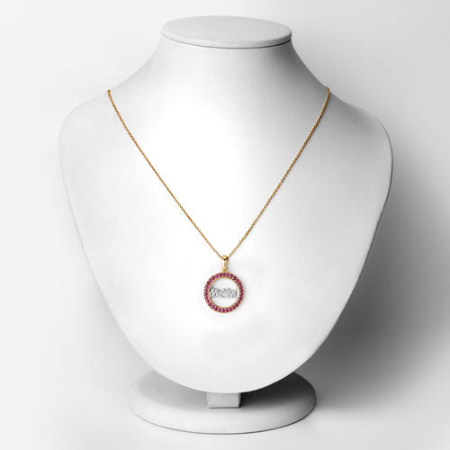 Bids.com 0.64 Carat Genuine Ruby .925 Sterling Silver Pendant Pendants