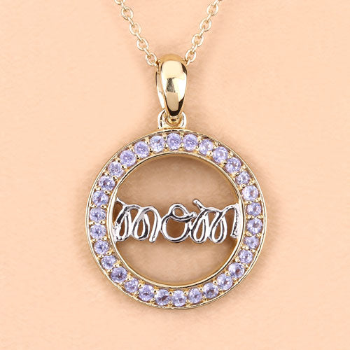 Bids.com 0.64 Carat Genuine Tanzanite .925 Sterling Silver Pendant Pendants