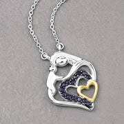 Bids.com 0.28 Carat Genuine Blue Sapphire .925 Sterling Silver Pendant Pendants