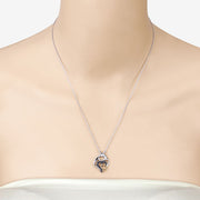 Bids.com 0.28 Carat Genuine Blue Sapphire .925 Sterling Silver Pendant Pendants