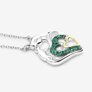 Bids.com 0.24 Carat Genuine Emerald .925 Sterling Silver Pendant Pendants