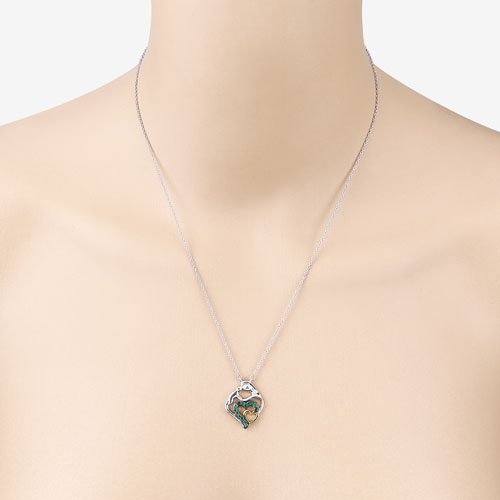Bids.com 0.24 Carat Genuine Emerald .925 Sterling Silver Pendant Pendants