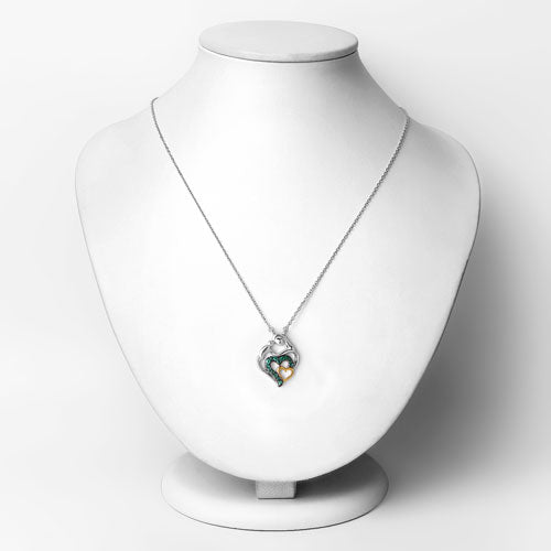 Bids.com 0.24 Carat Genuine Emerald .925 Sterling Silver Pendant Pendants