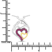 Bids.com 0.28 Carat Genuine Ruby .925 Sterling Silver Pendant Pendants