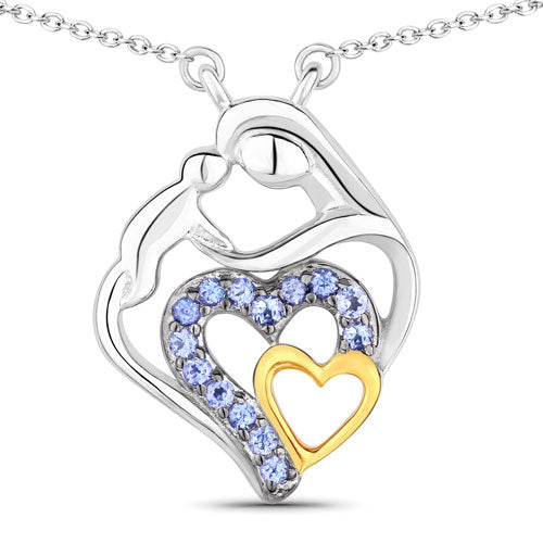 Bids.com 0.28 Carat Genuine Tanzanite .925 Sterling Silver Pendant Pendants
