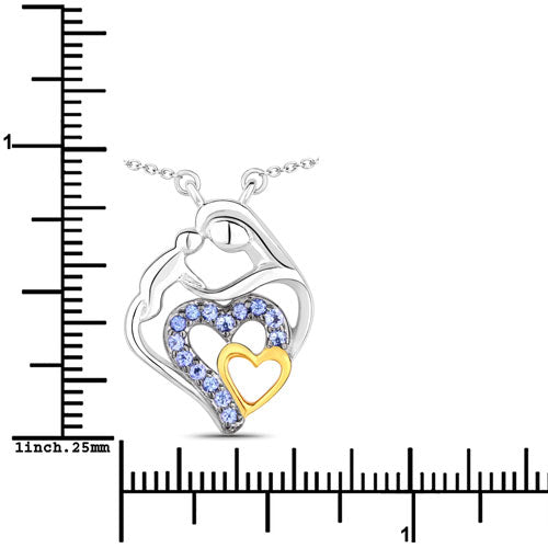 Bids.com 0.28 Carat Genuine Tanzanite .925 Sterling Silver Pendant Pendants